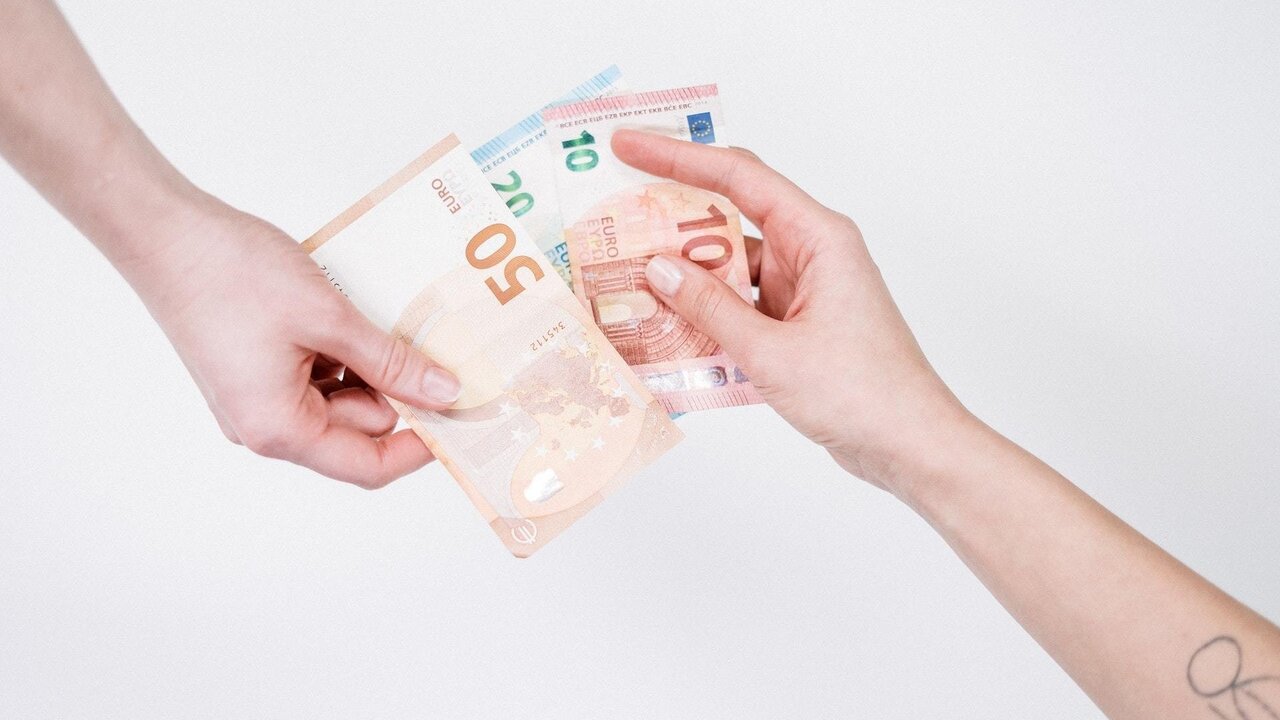Billetes de euro.