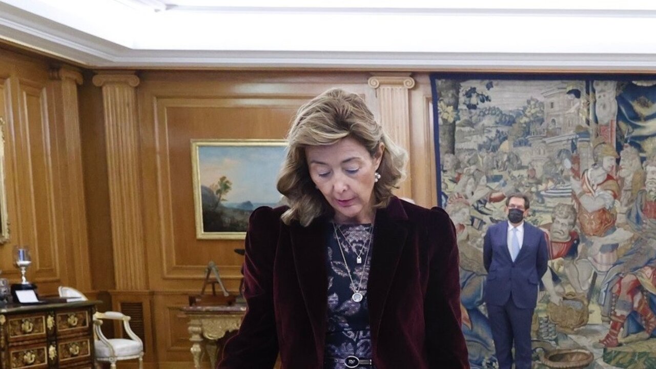 Concepci&oacute;n Espejel, en el Palacio de la Zarzuela.