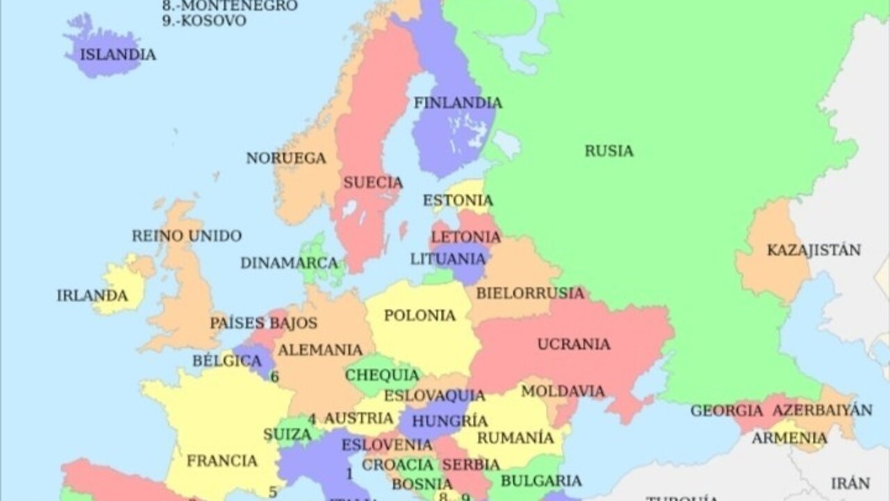 Mapa de Europa.