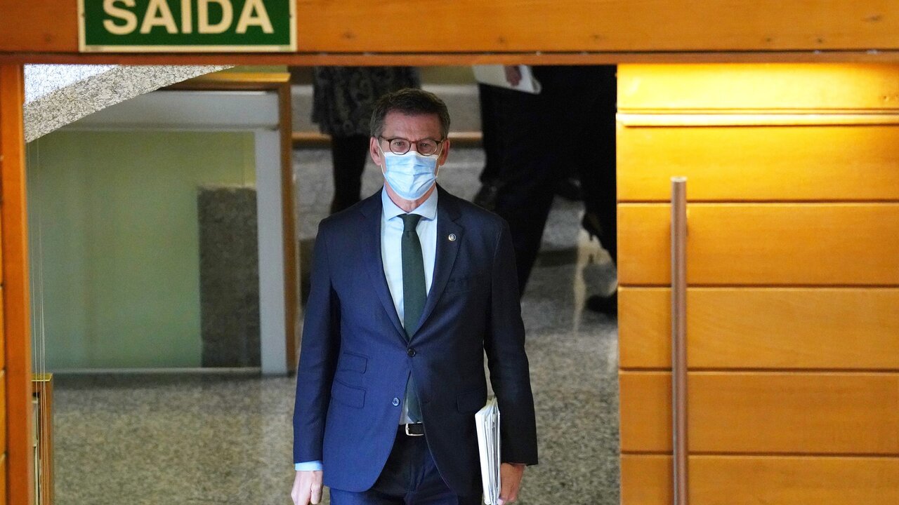 Alberto Nu&ntilde;ez Feij&oacute;o en el Parlamento de Galicia, sesi&oacute;n de control