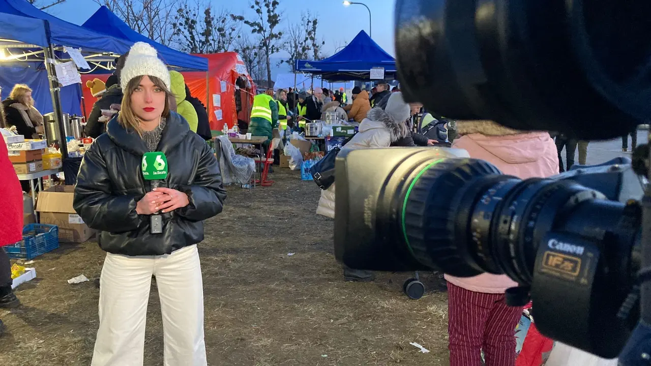 Sara Rincón, periodista destinada en Ucrania