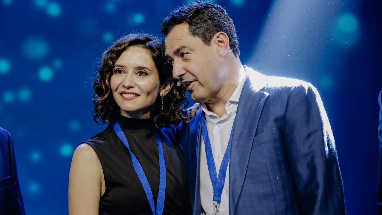 Isabel D&iacute;az Ayuso y Juanma Moreno.