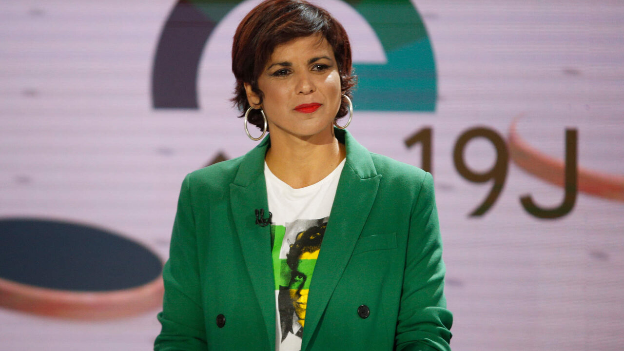 La candidata de Adelante Andaluc&iacute;a a la presidencia de la Junta de Andaluc&iacute;a, Teresa Rodr&iacute;guez, previo al debate en RTVA entre los candidatos a la Presidencia de la Junta de Andaluc&iacute;a a 13 de junio del 2022 en (Sevilla, Andaluc&iacute;a)


