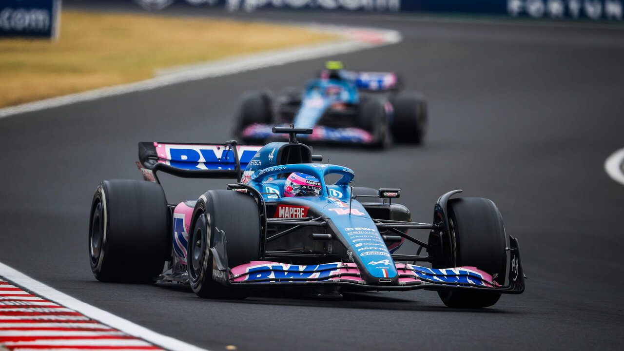 Fernando Alonso con Alpine.