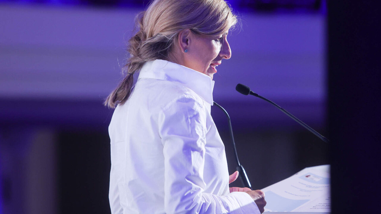 La vicepresidenta segunda, Yolanda D&iacute;az.