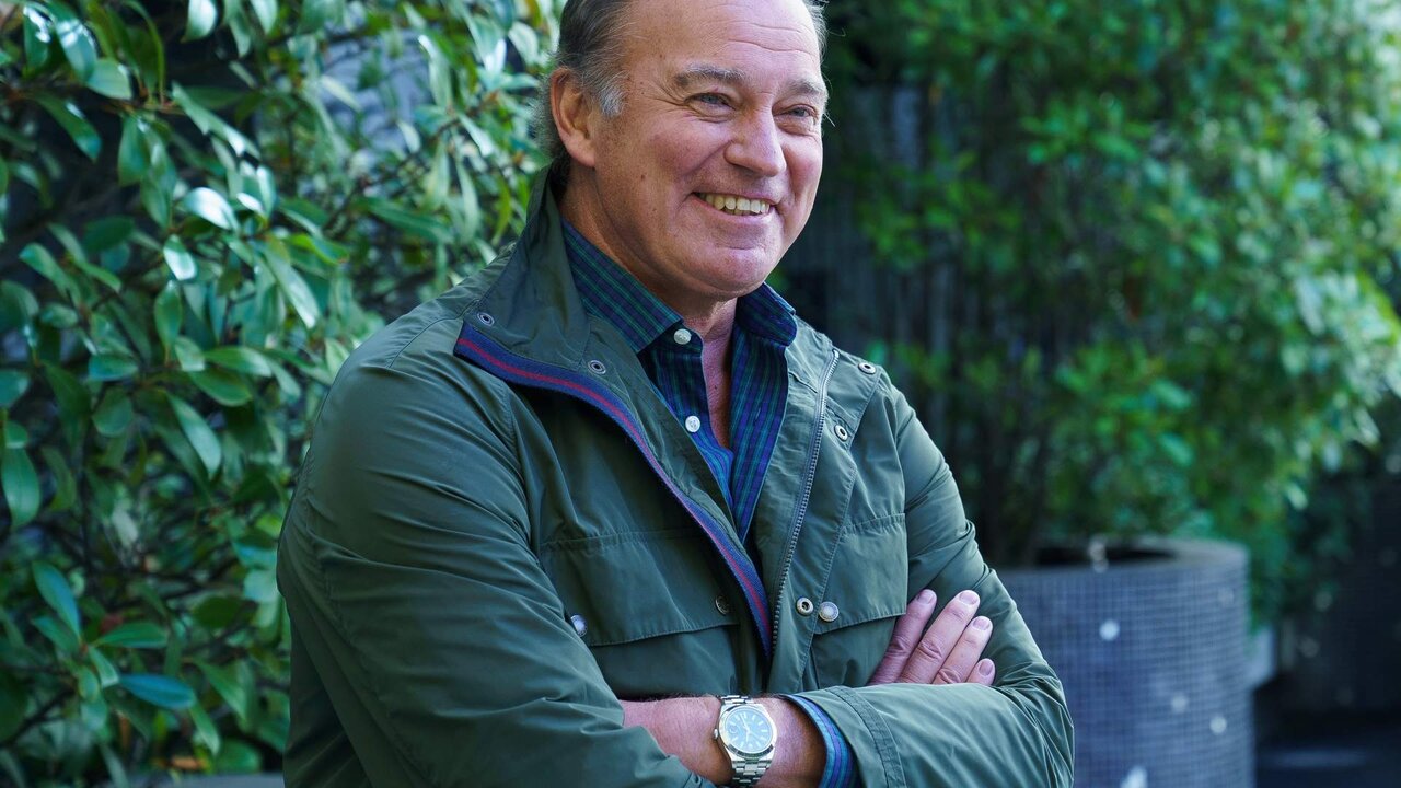 Bertin Osborne poses during the portrait session at the Wellington Hotel in Madrid.
