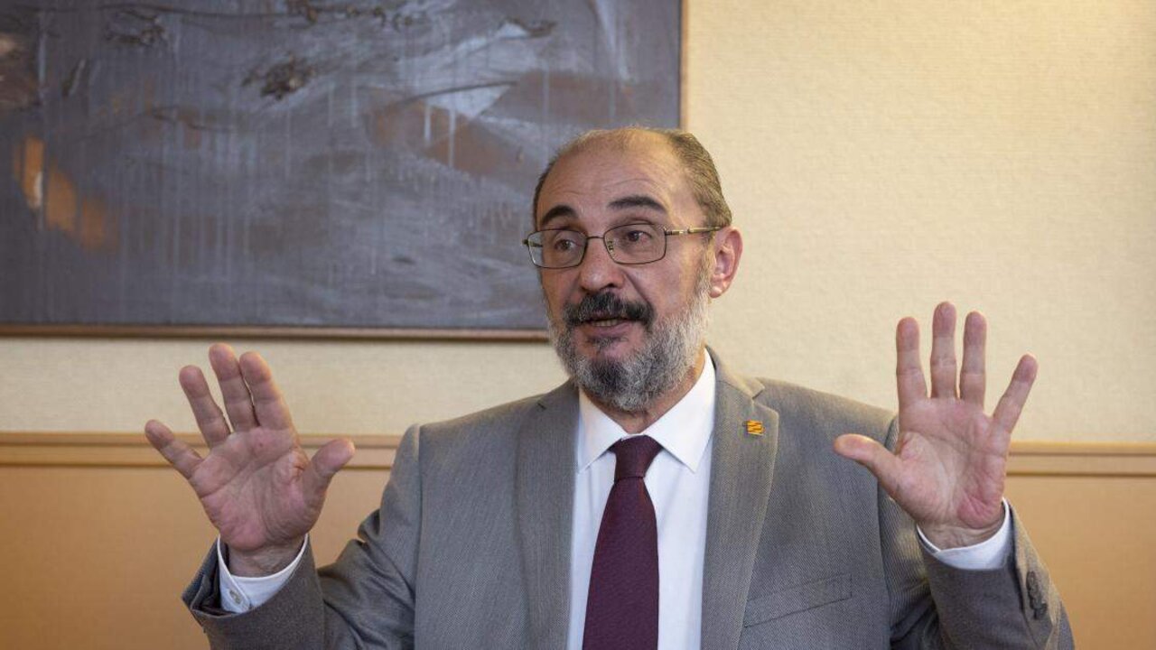 El presidente de Arag&oacute;n, Javier Lamb&aacute;n.