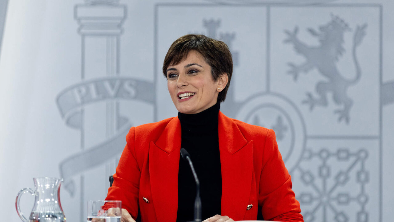 La ministra de Pol&iacute;tica Territorial y portavoz del Gobierno, Isabel Rodr&iacute;guez, durante una rueda de prensa posterior al Consejo de Ministros.