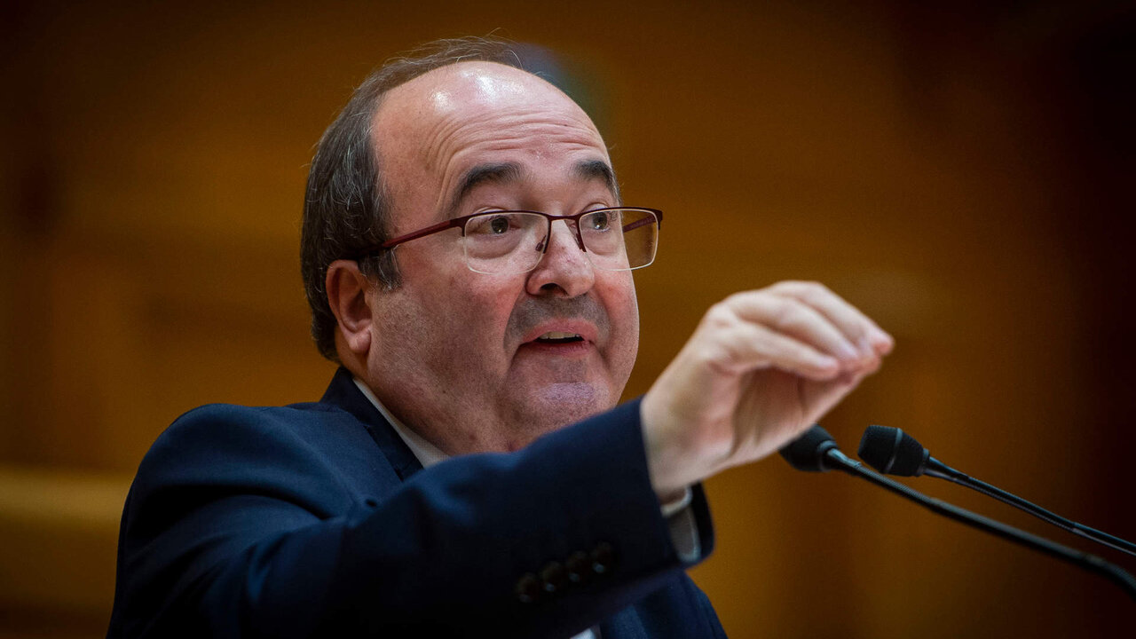 El ministro de Cultura y Deporte, Miquel Iceta.