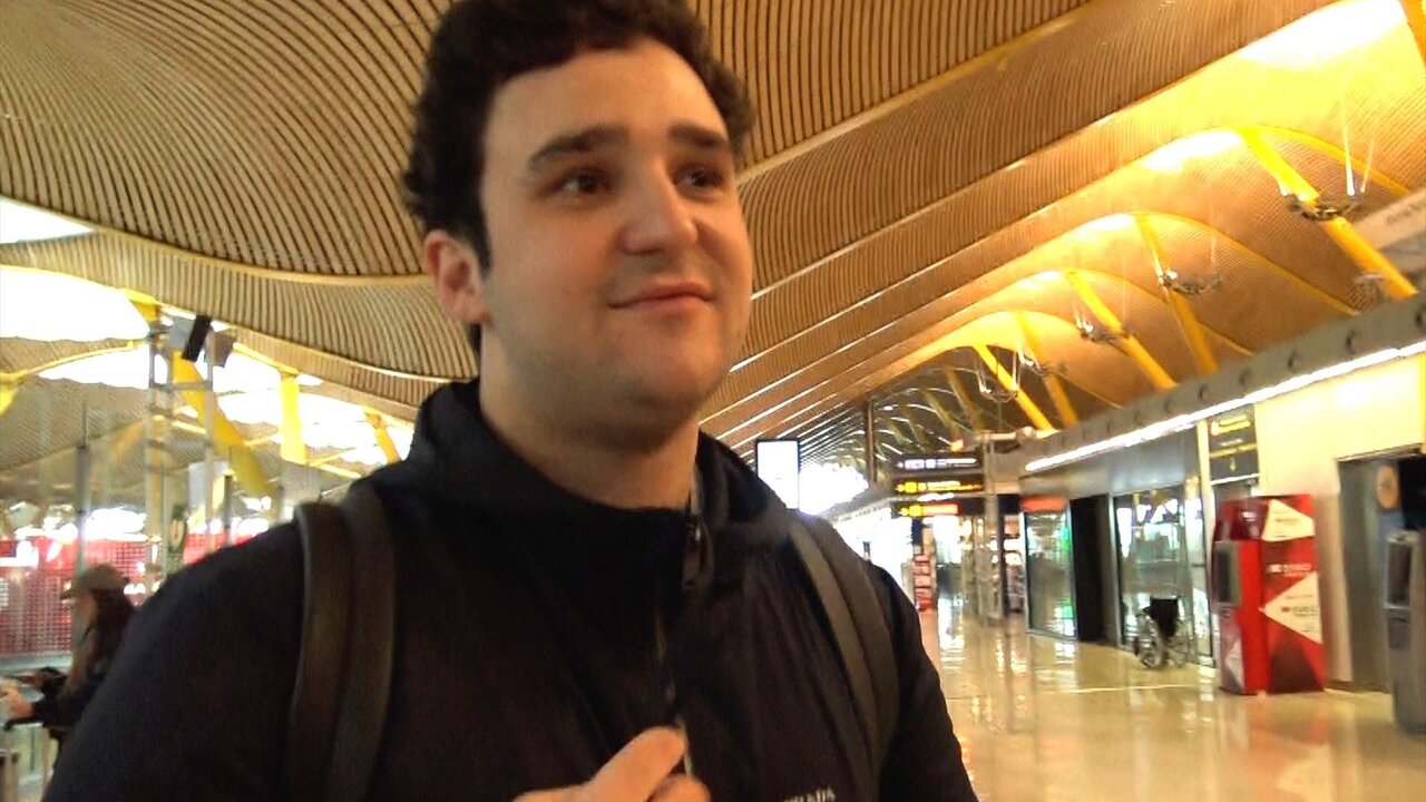 Froil&aacute;n a su llegada al aeropuerto, a 10 de febrero de 2023, en Madrid (Espa&ntilde;a).
