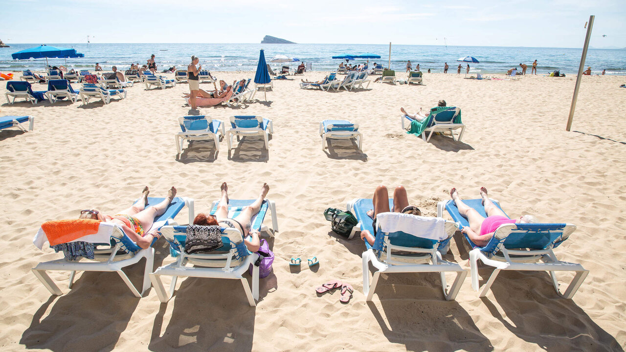 Playa de Benidorm.