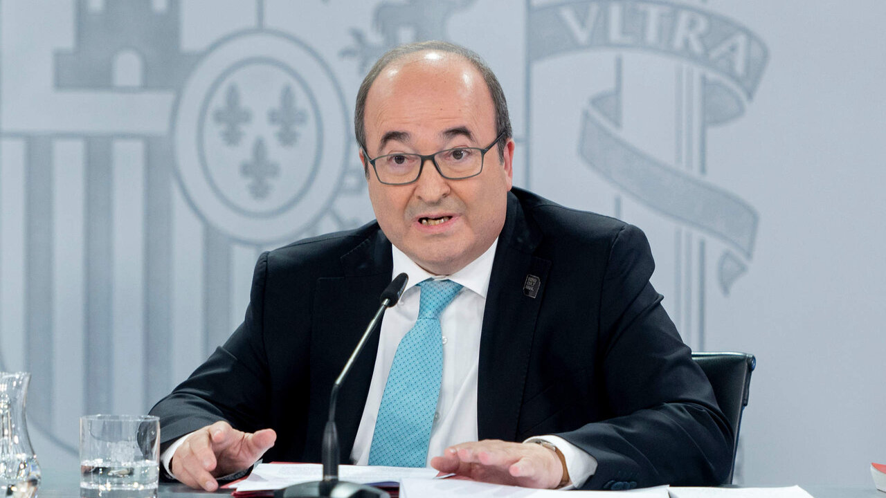 El ministro de Cultura, Miquel Iceta.