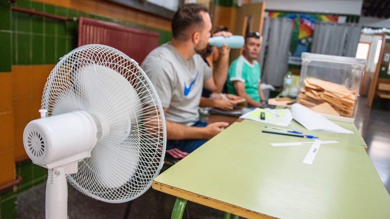 Los colegios no podr&aacute;n aliviar el calor en las aulas con los ventiladores que se usaron elecciones generales