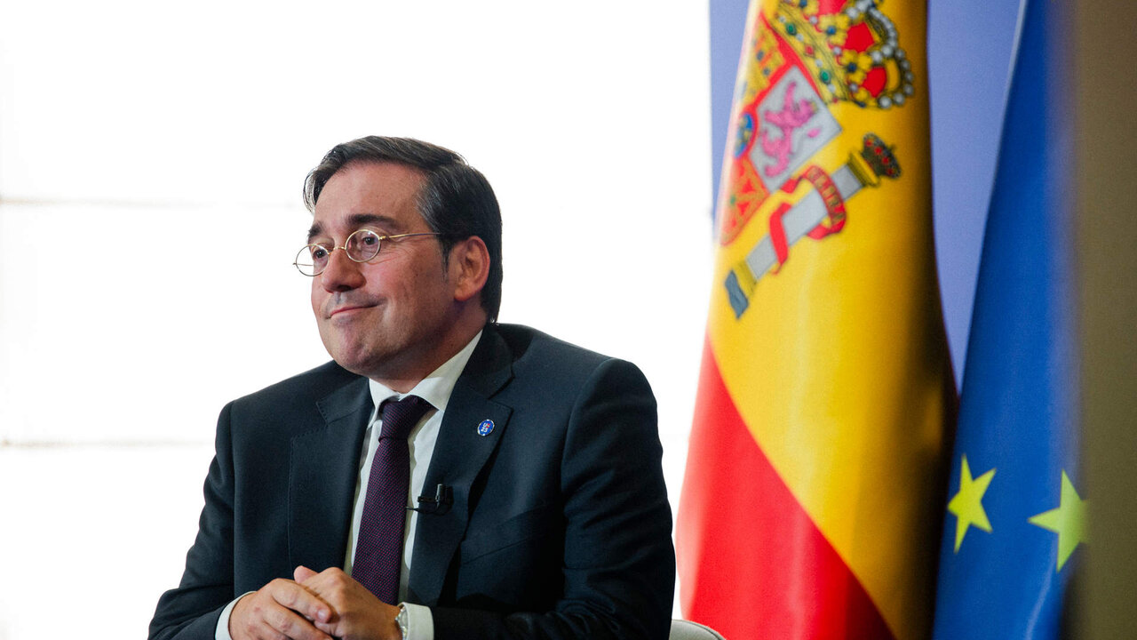 Entrevista en exclusiva a Jose Manuel Albares, ministro ministro de Asuntos Exteriores, Uni&oacute;n Europea y Cooperaci&oacute;n durante la reuni&oacute;n informal ministerial de defensa y asuntos exteriores (GYMNICH) que se realiz&oacute; en la f&aacute;brica de Armas de Toledo durante los d&iacute;as 30 y 31 de agosto.
