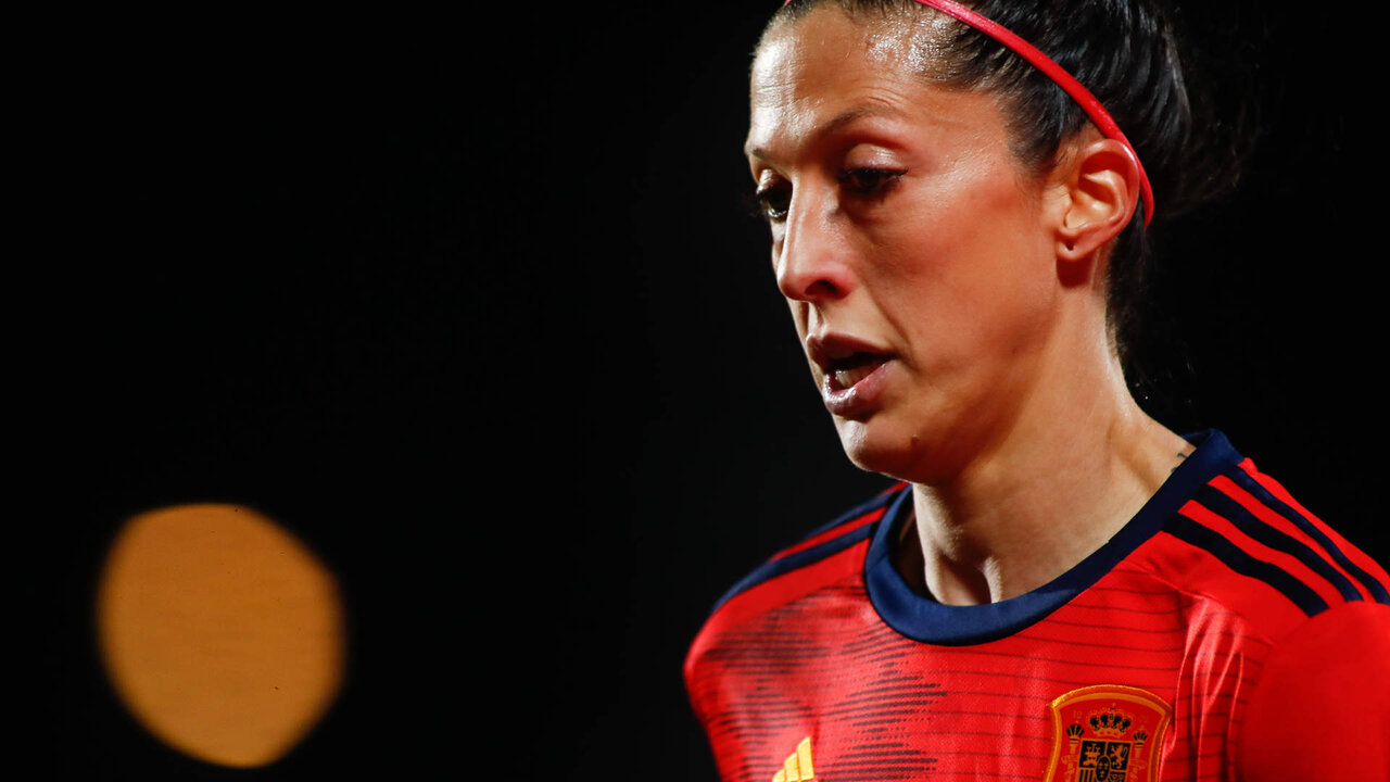 Jenni Hermoso of Spain looks on during the UEFA Womens Euro Qualifying Draw, Group D, football match played between Spain and Poland at Ciudad del Futbol on february 23, 2021, in Las Rozas, Madrid, Spain.
