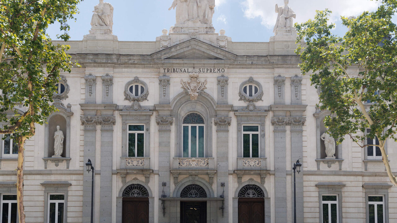 Fachada del Tribunal Supremo, a 7 de julio de 2023, en Madrid (Espa&ntilde;a).