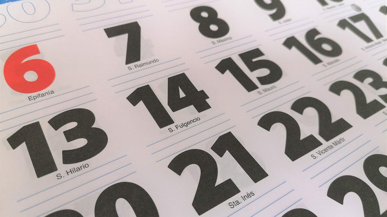 Calendario laboral.
