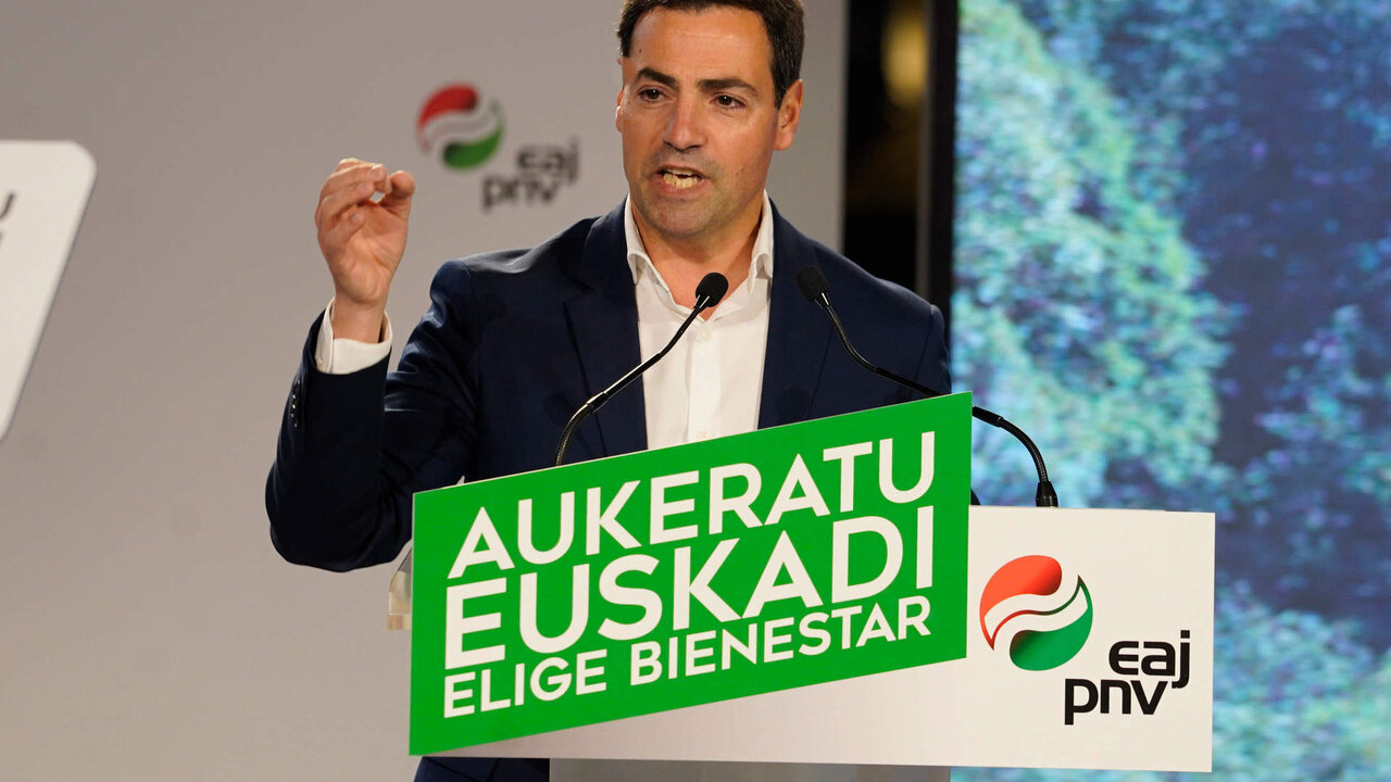 El candidato a Lehendakari y cabeza de lista por Bizkaia, Imanol Pradales.