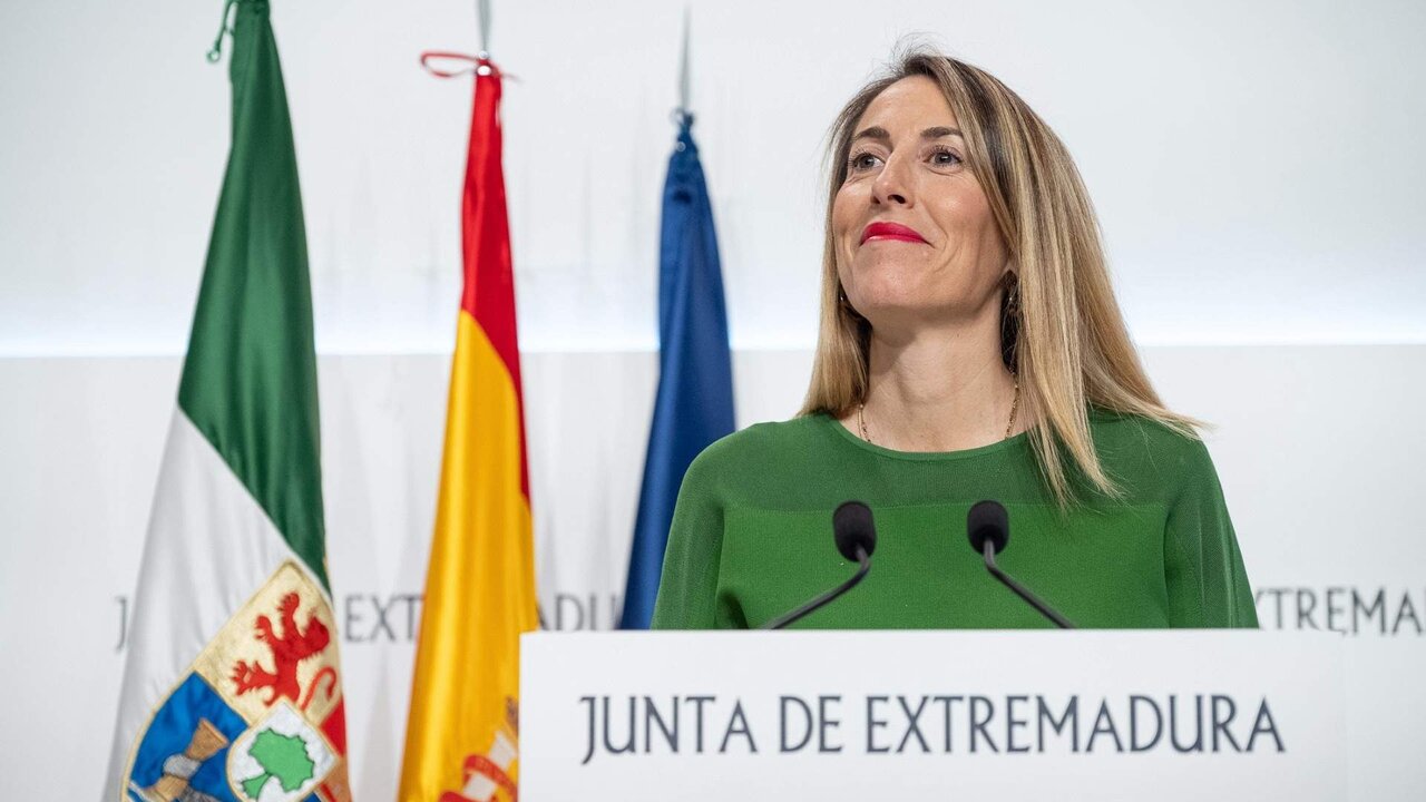 Mar&iacute;a Guardiola, presidenta de la Junta de Extremadura.