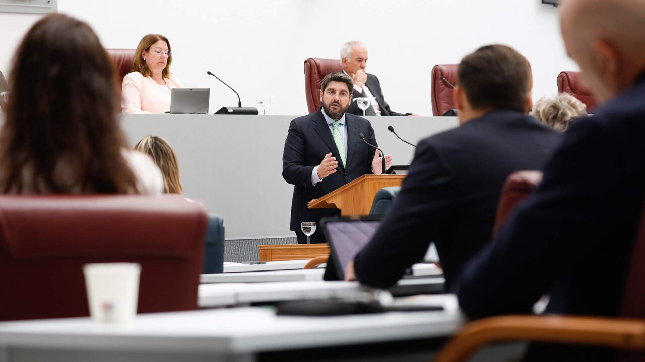18-06-24 Debate sobre el estado de la regi&oacute;n de Murcia. En la imagen el presidente de la regi&oacute;n, Fernando L&oacute;pez Miras.