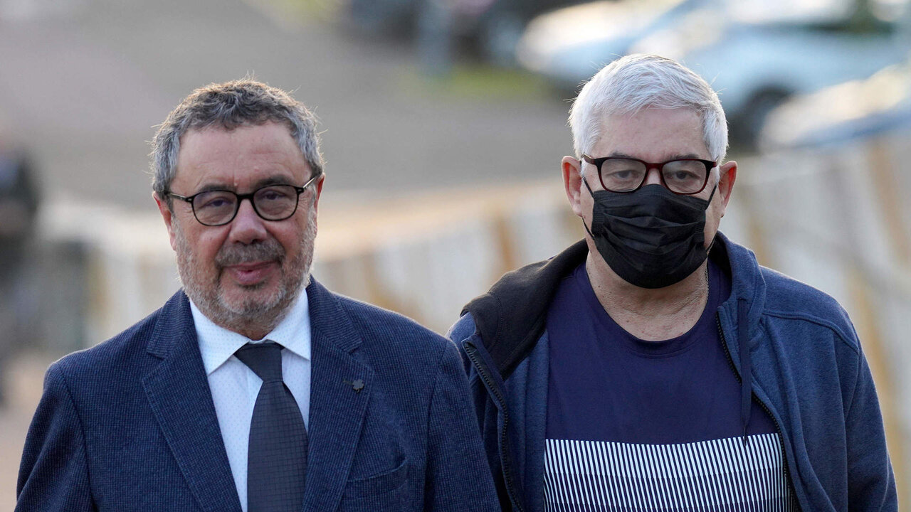 Juicio accidente tren Alvia - acusados, Francisco Garz&oacute;n, maquinista y Cortabitarte, de Adif
