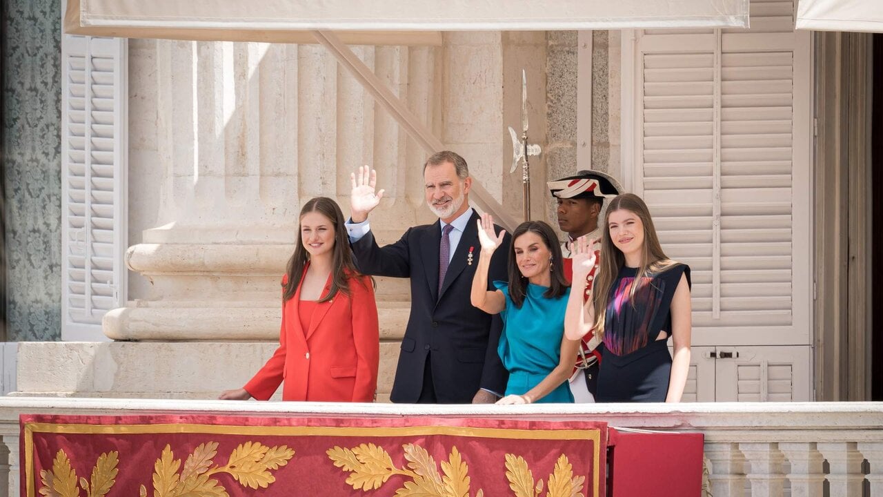 La Familia Real, en el d&eacute;cimo aniversario de la proclamaci&oacute;n de Felipe VI.