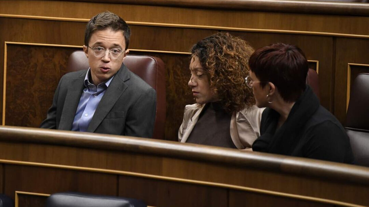 El diputado de Sumar I&ntilde;igo Errej&oacute;n interviene durante una sesi&oacute;n de control al Gobierno, en el Congreso de los Diputados, a 23 de octubre de 2024, en Madrid.