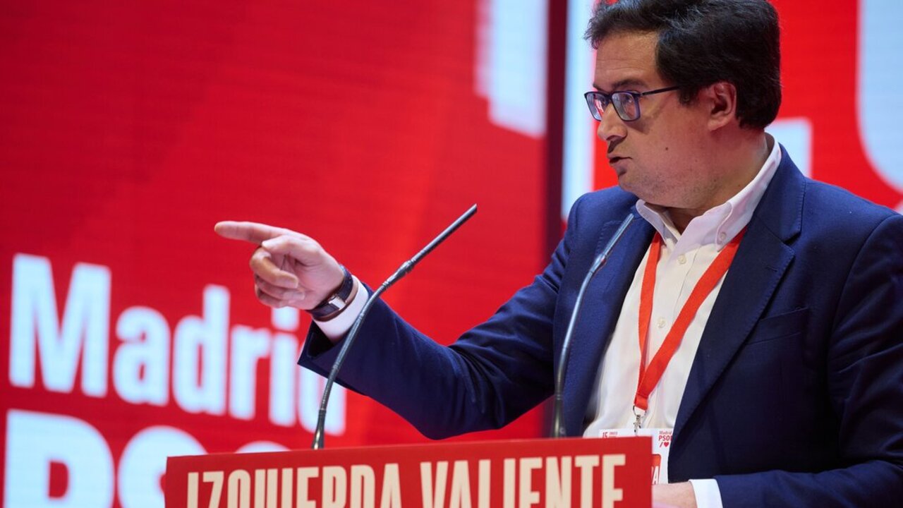 El secretario general del PSOE-M y ministro para la Transformaci&oacute;n Digital y de la Funci&oacute;n P&uacute;blica, &Oacute;scar L&oacute;pez.