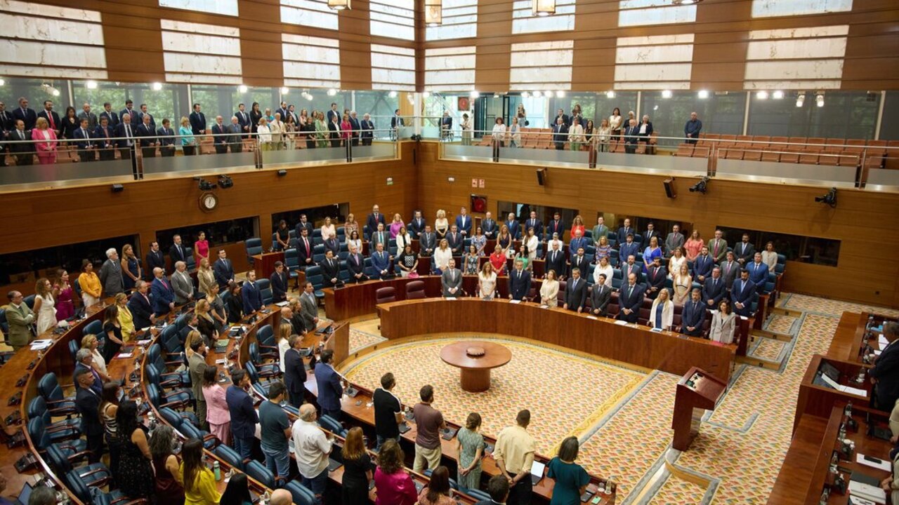 Archivo - Hemiciclo durante la primera sesi&oacute;n del Debate del Estado de la Regi&oacute;n en la Asamblea de Madrid.