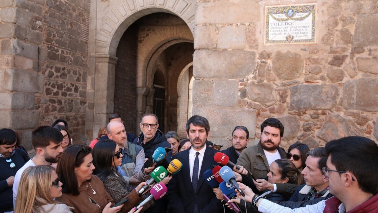 El ministro de Cultura, Ernest Urtasun, en Toledo.