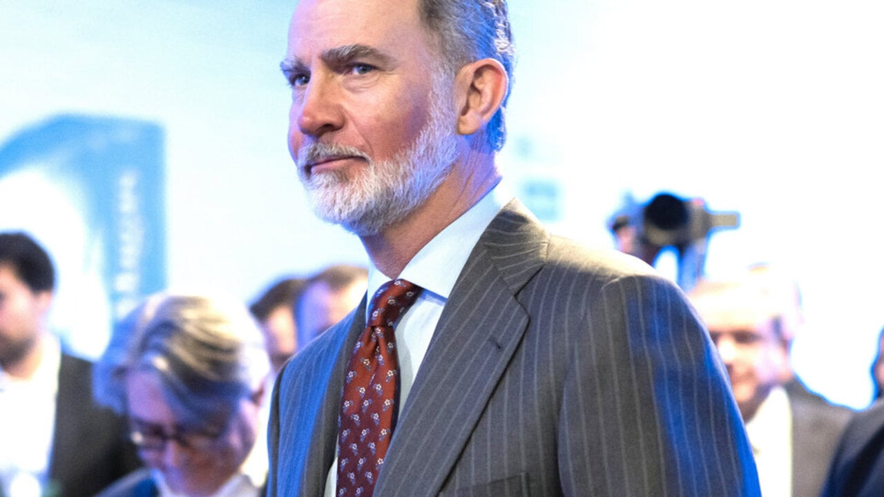 El Rey Felipe VI durante la inauguraci&oacute;n de la V edici&oacute;n del foro econ&oacute;mico espa&ntilde;ol &lsquo;Wake Up, Spain!&rsquo;, en Casa de Am&eacute;rica, a 31 de marzo de 2025, en Madrid. Diego Radam&eacute;s / Europa Press