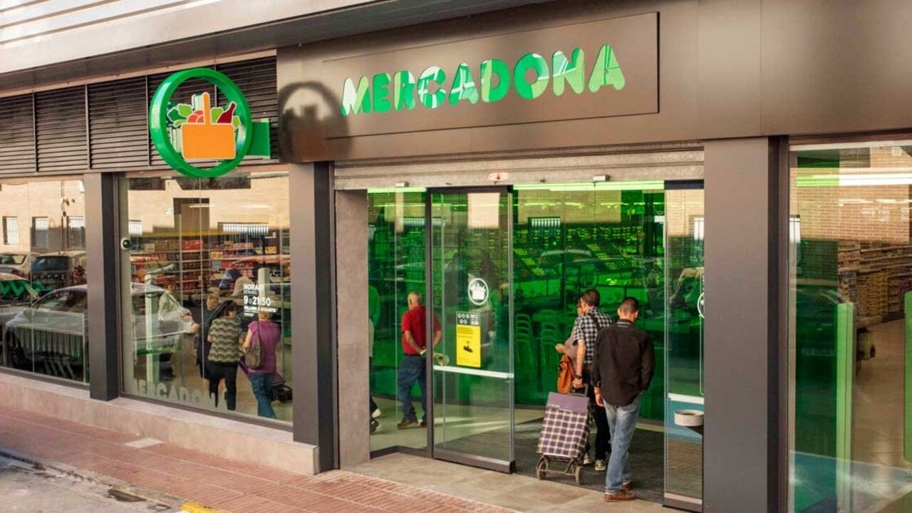Entrada a un supermercado de Mercadona