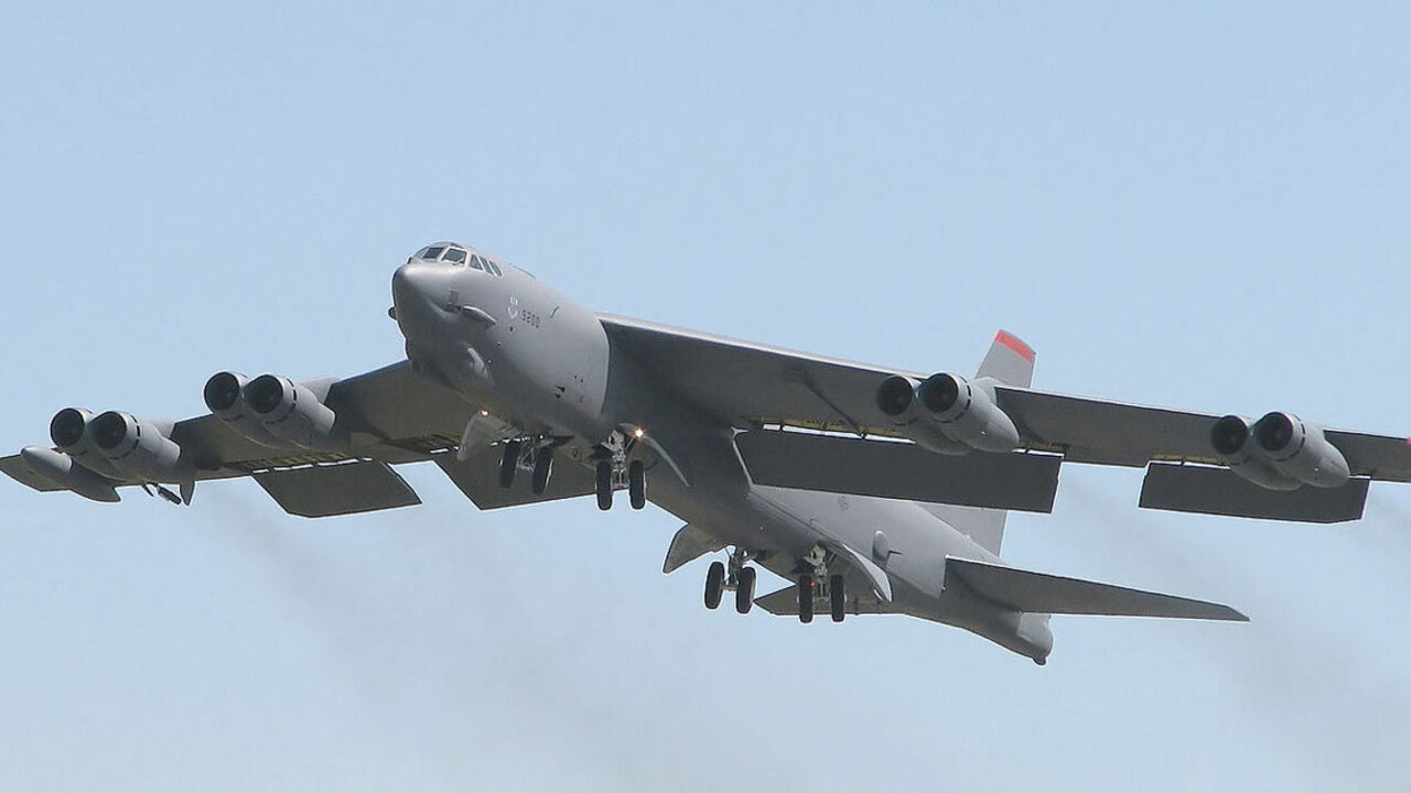 Bombarderos B-52H en la base de Mor&oacute;n. Wikipedia.