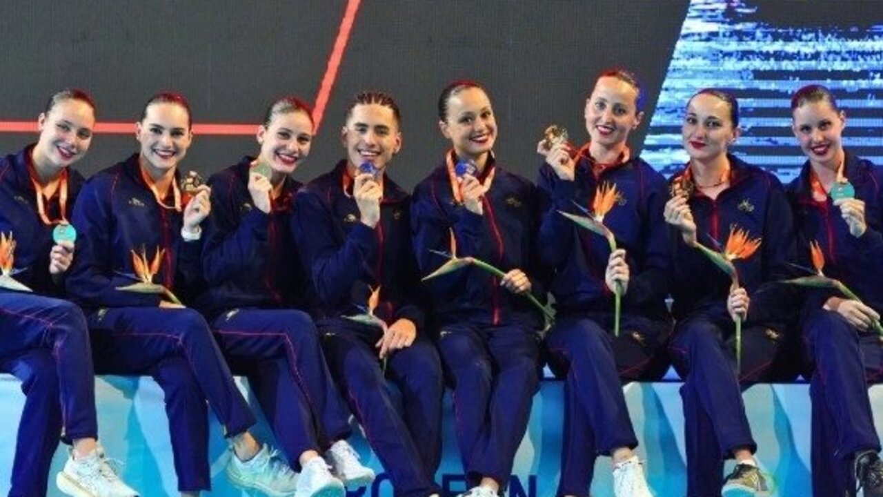 El equipo espa&ntilde;ol de nataci&oacute;n art&iacute;stica