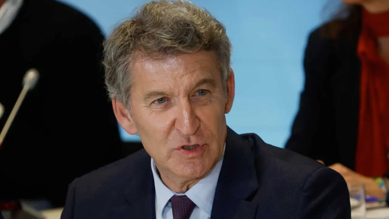 El presidente del Partido Popular, Alberto Núñez Feijóo, preside el Comité Ejecutivo Nacional del partido, en la sede nacional del PP, a 3 de noviembre de 2025, en Madrid. (Alejandro Martínez Vélez / Europa Press)