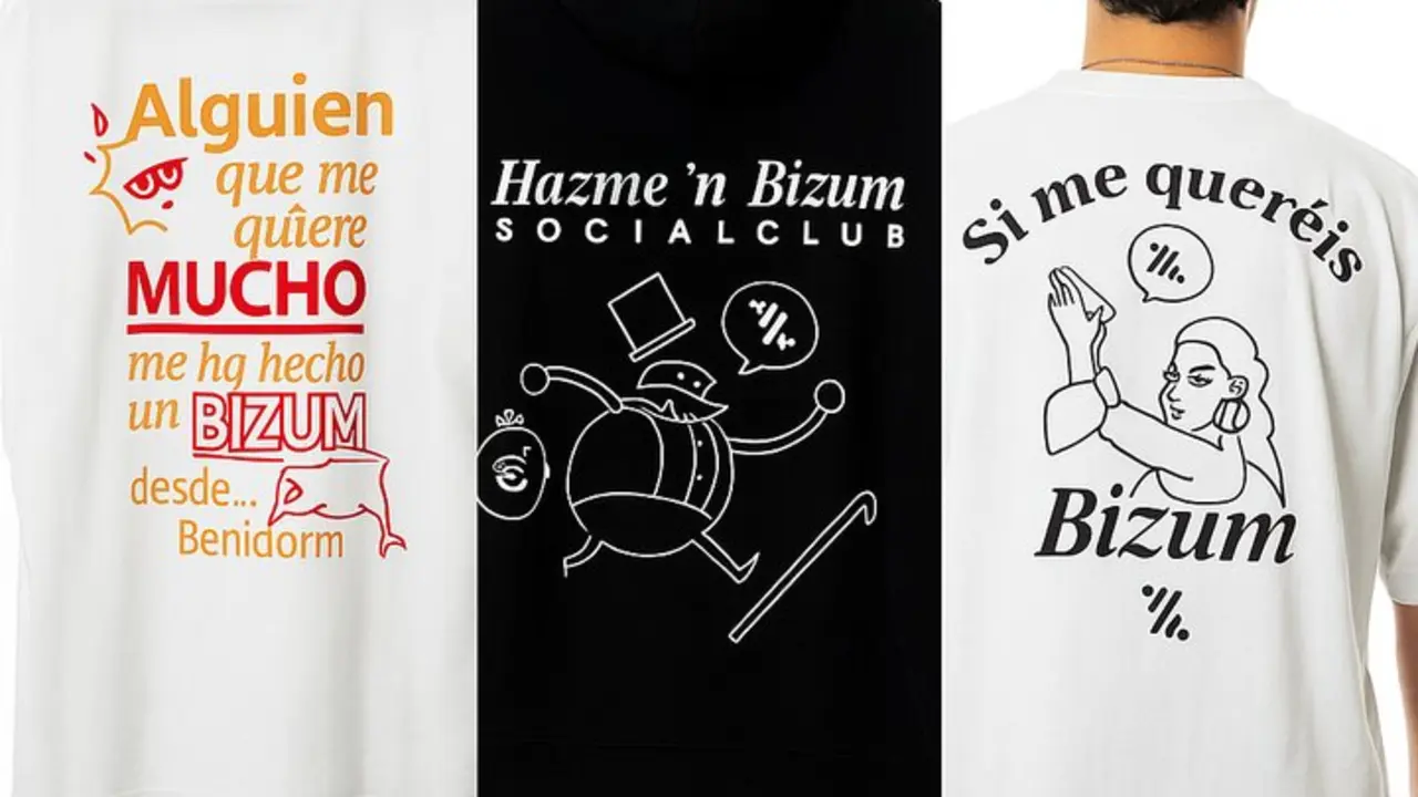 Sudaderas y camisetas de la línea de ropa de Bizum
