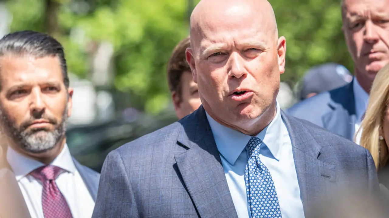 El embajador de Estados Unidos ante la OTAN, Matthew Whitaker. (Foto: Carlos Chiossone / Europa Press)