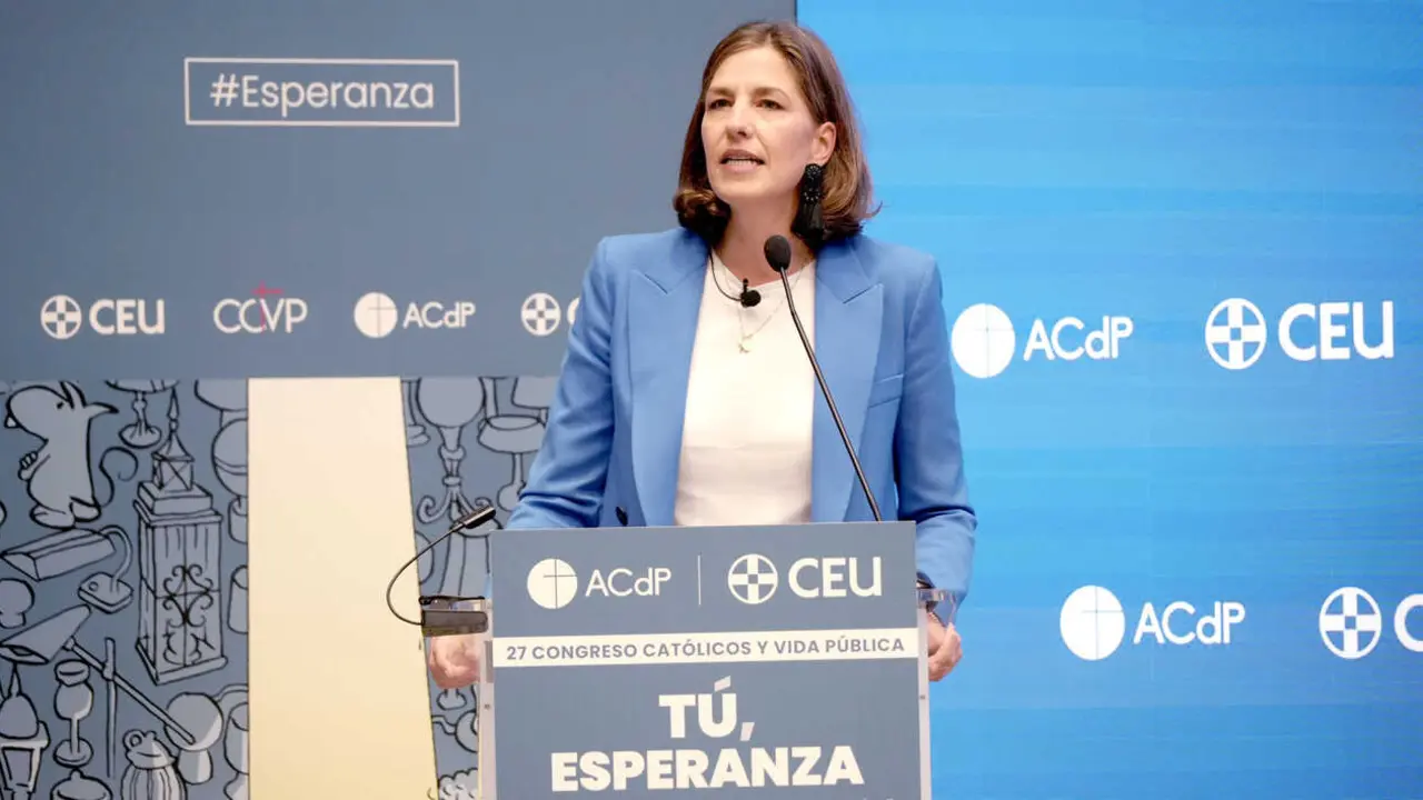 Sophia Kuby, directora de Relaciones Estratégicas y Capacitación de ADF Internacional, interviene en la segunda jornada del Congreso Católicos y Vida Pública
