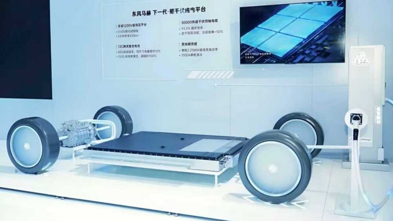 Dongfeng plataforma coche el&eacute;ctrico