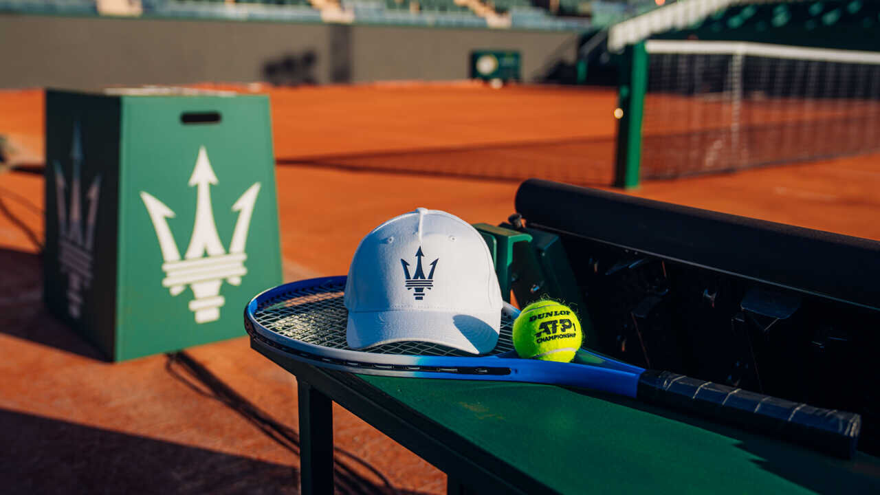 Maserati en las pistas de tierra batida del Rolex Monte-Carlo Masters 2026