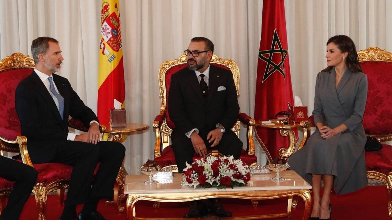 Felipe VI, Mohamed VI y la reina Letizia, en una visita a Marruecos (Foto: Casa de S.M. el Rey).