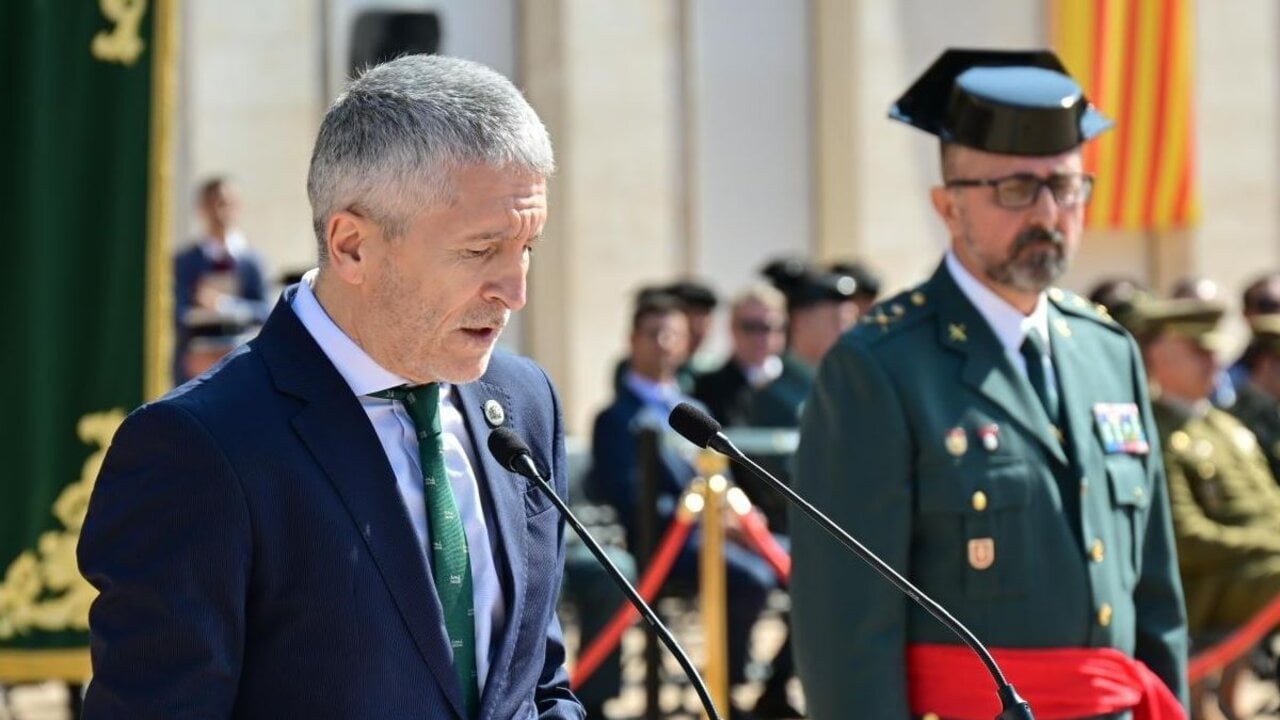 El ministro del Interior, Fernando Grande-Marlaska, en la toma de posesi&oacute;n del jefe de la VII Zona de la Guardia Civil en Catalu&ntilde;a (Foto: Ministerio del Interior).