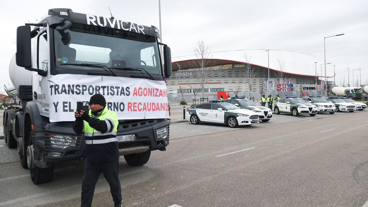 Huelga de transportistas.