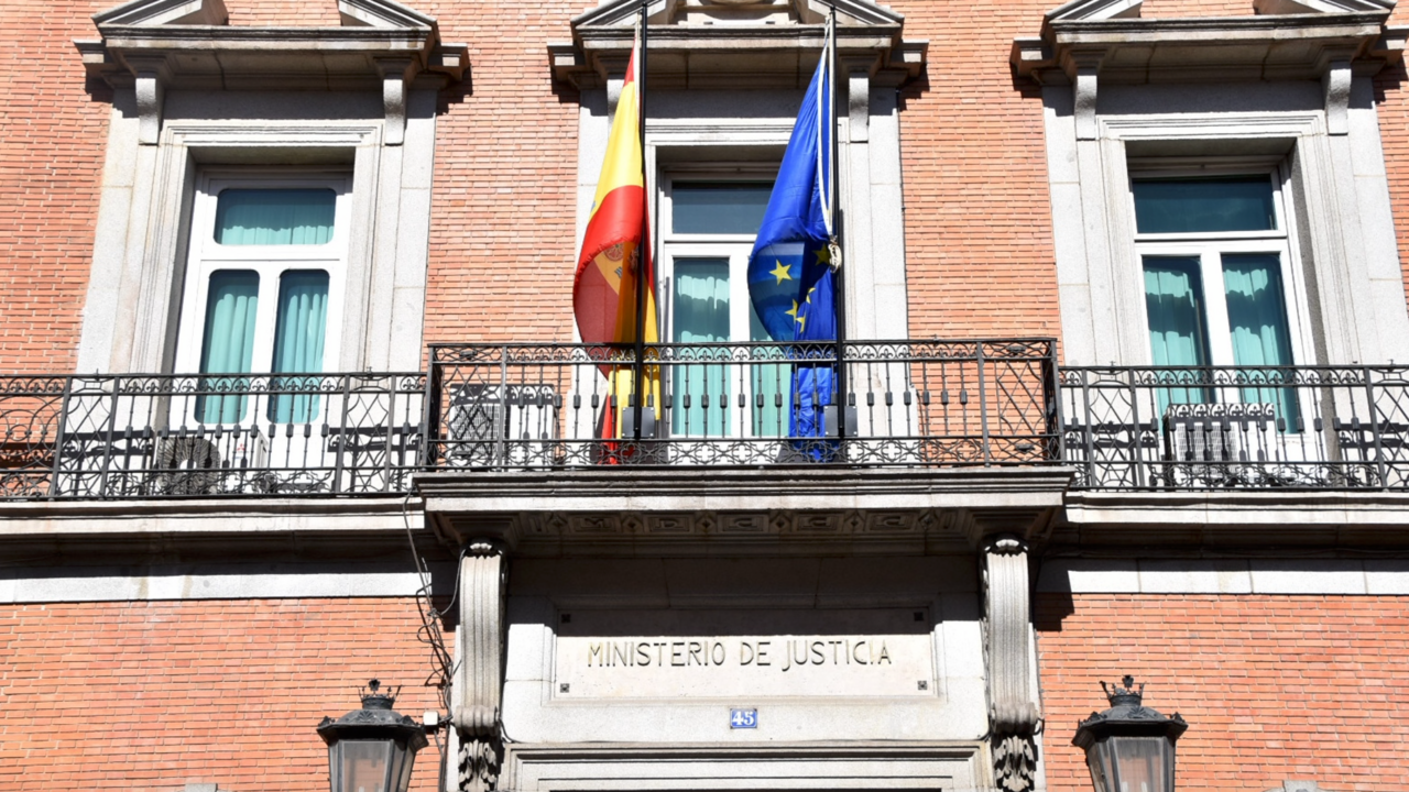 Fachada del Ministerio de Justicia.