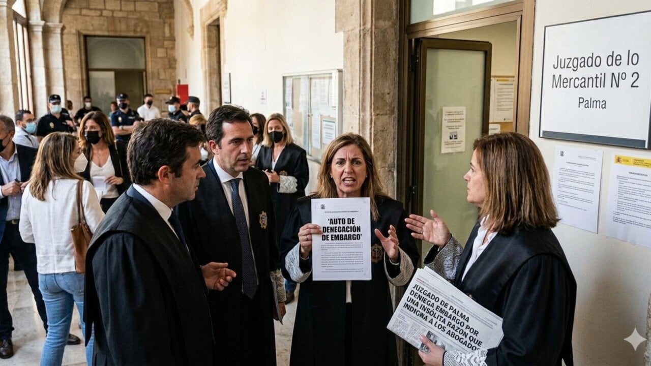Un juzgado de Palma deniega un embargo por una ins&oacute;lita raz&oacute;n que indigna a los abogados. Foto: IA.