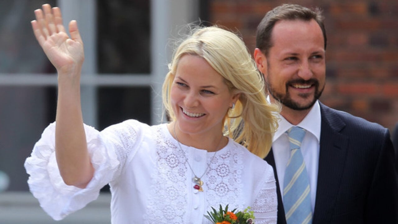Los pr&iacute;ncipes Haakon y Mette Marit de Noruega.