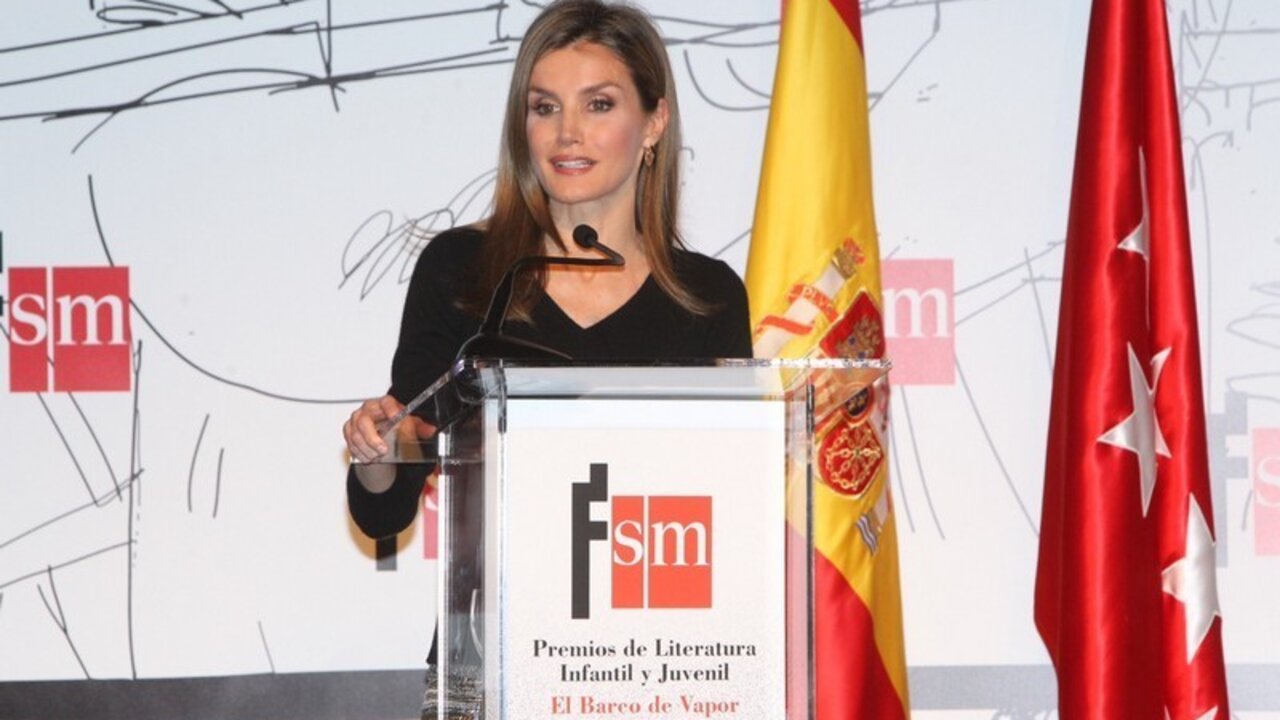 La princesa Letizia, en la entrega de unos premios de literatura infantil.