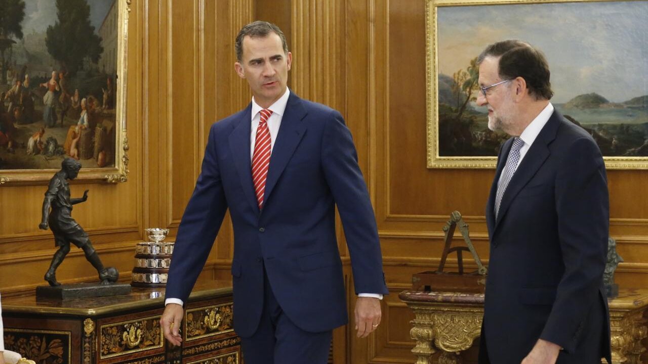 Felipe VI y Mariano Rajoy.