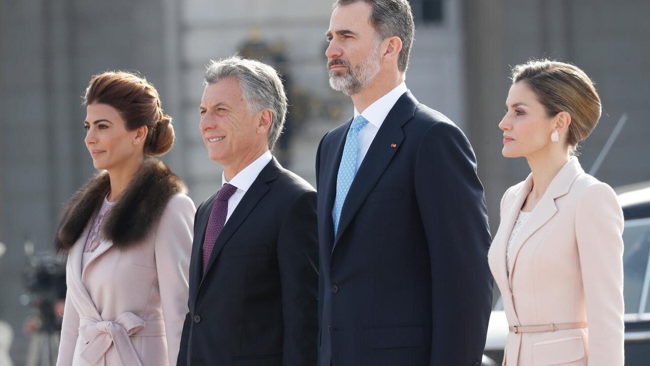 Mauricio Macri y Felipe VI.