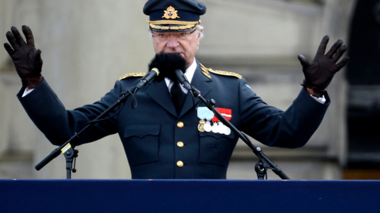 El rey Carlos Gustavo de Suecia